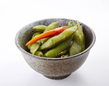 Tabakta yeşil fasulye