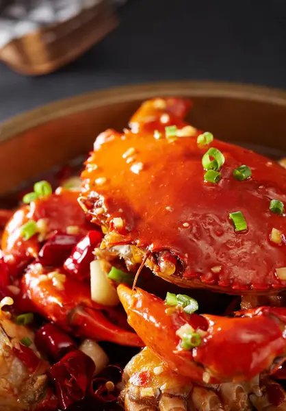 Traditioneel Chinees Eten Gevlochten Krab — Stockfoto