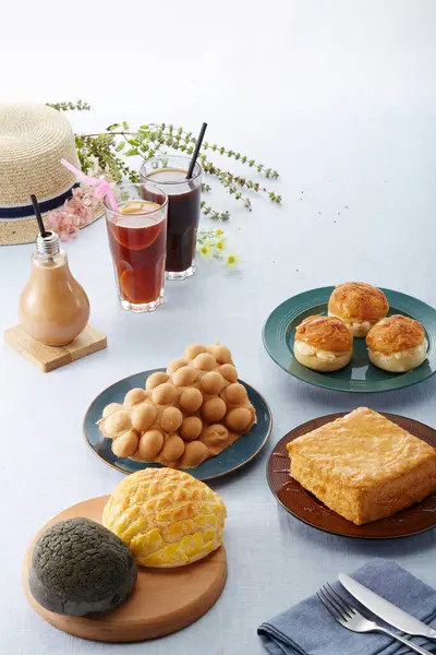 Chinese cuisine, Hong Kong style afternoon tea set