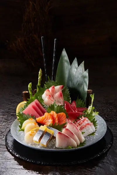 日本菜 生鱼片 — 图库照片