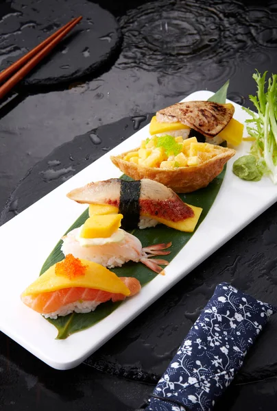寿司的烹饪照片 — 图库照片