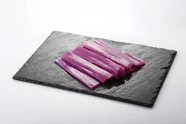 Свіжі Інгредієнти Гарячої Картоплі Фіолетовий Солодкий Картопляний Крохмаль — стокове фото