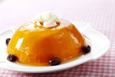 Karamelli balkabağı pudingi