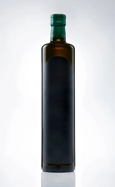 Бутылка Оливкового Масла Светлом Фоне — стоковое фото