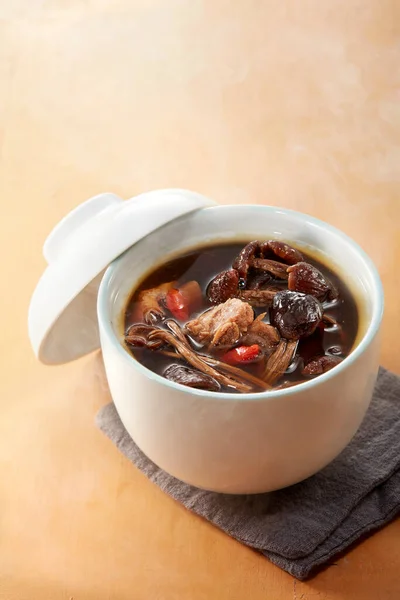 Delicious Chinese traditional stew, medical pigeon soup
