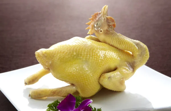 Tradycyjna Kuchnia Chińska Kurczak Parze — Zdjęcie stockowe