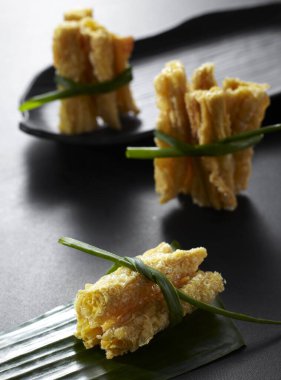 Taze malzemeler, Yuba. Kapat.