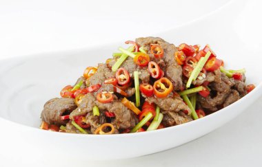 Geleneksel Çin mutfağı, kızarmış biftek.