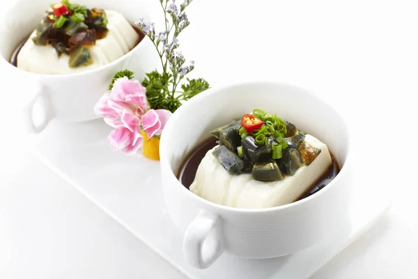 Tradiční Čínská Kuchyně Konzervované Vejce Tofu — Stock fotografie