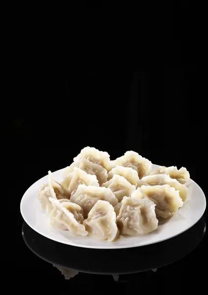 Традиційна Китайська Кухня Свіжі Пельмені — стокове фото