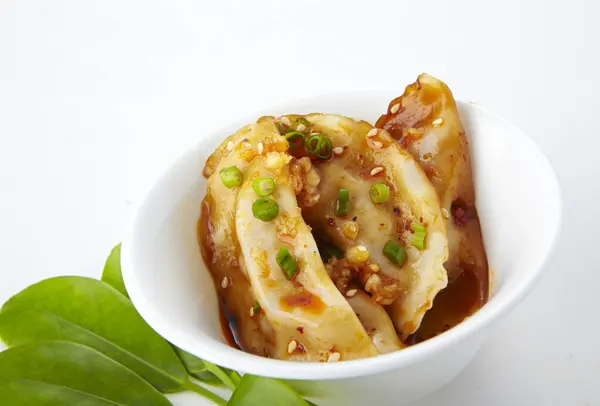 Tradiční Čínská Kuchyně Pikantní Knedlíky — Stock fotografie