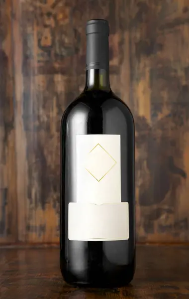 Botella Vino Tinto Oscuro — Foto de Stock