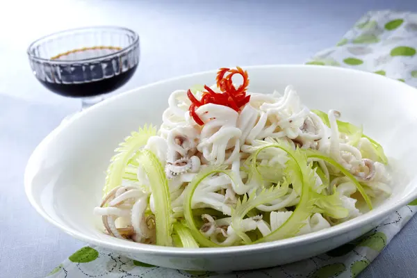 Cuisine Chinoise Traditionnelle Plat Froid Mélangé Céleri — Photo
