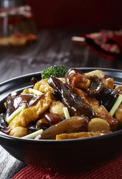 Традиційна Китайська Їжа Тофу Морський Огірок Горщику — стокове фото