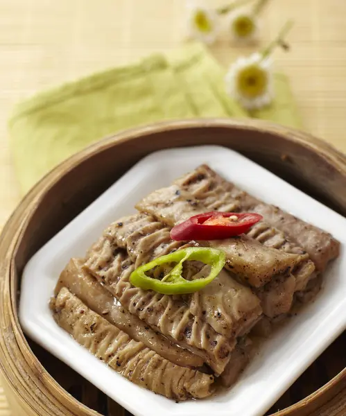 Chinesisches Essen Gedämpfter Schweinebauch — Stockfoto