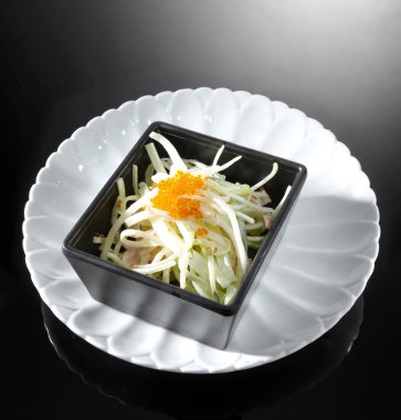 Lezzetli Asya mutfağının yakın görüntüsü