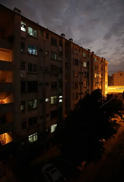 Nachtansicht Der Chinesischen Stadt — Stockfoto