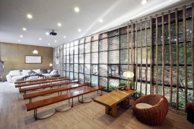 bir kafede modern bir ev