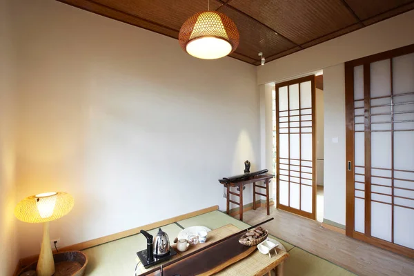 japanese room with japanese house
