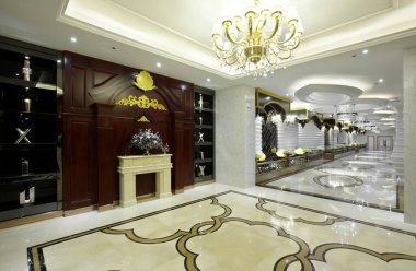 Lüks otelin modern iç mekanı