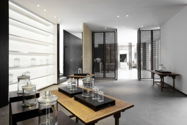 Modern lüks bir evde lüks bir otel odasının 3 boyutlu görüntüsü.