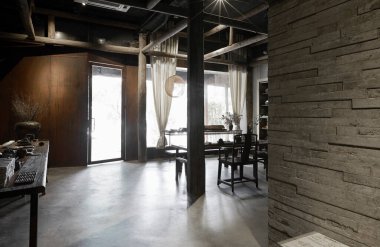 Modern mutfağın içi.