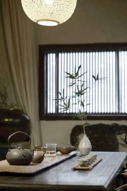 Modern oturma odasının içi.