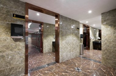 Lavabolu modern banyo.