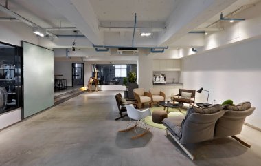 İç tasarım, modern ofis.