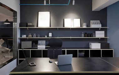 Modern bir ofisin iç tasarımı