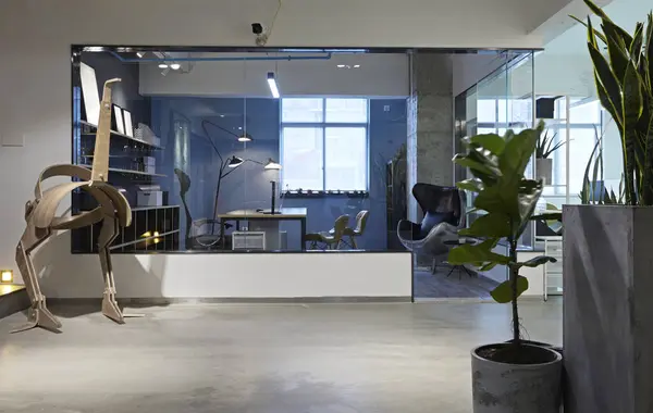 İç modern ofis işyeri ile