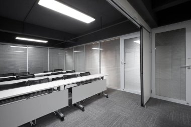 Modern ofis, 3 boyutlu illüstrasyon