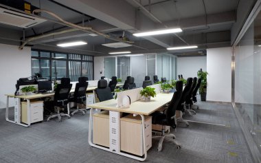 Modern ofis odasının iç tasarımı