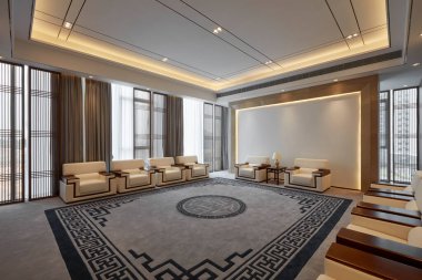 Modern ofis binasının iç görünümü