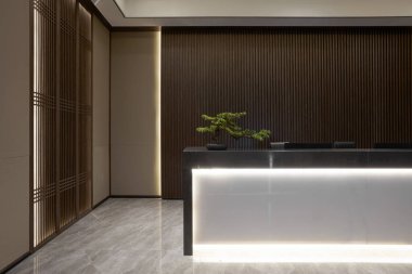 İç modern otel resepsiyonu