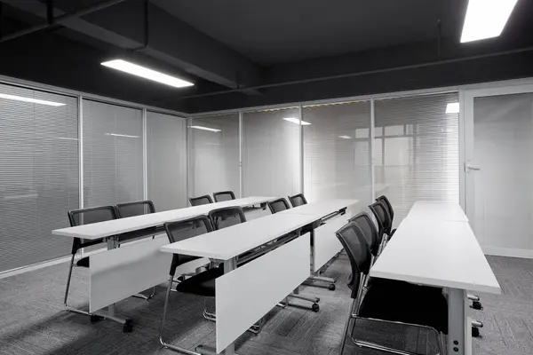 interior of a empty office room. 3 d render illustration.