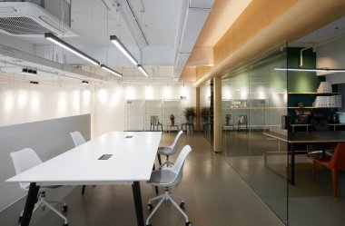 iç tasarım, masa başı modern ofis