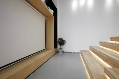 iç tasarım modern ev, 3 boyutlu resim