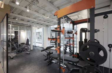 bir spor salonunun modern iç