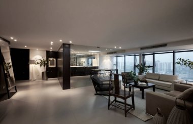 Bir pencereli odanın 3 boyutlu görüntülemesi