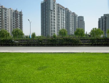 Parktaki modern bina