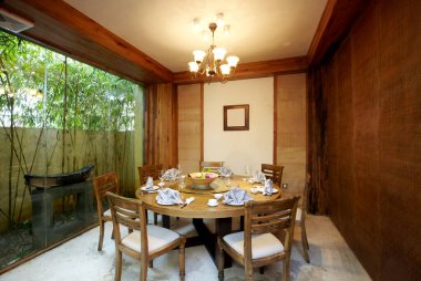 Modern bir evin içinde.