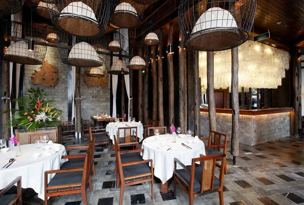 Interior Restaurante Moderno Imagens Royalty-Free