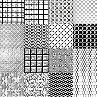 Bir sürü siyah beyaz arka plan, mehendi desenleri, kına tasarımları. Hint tarzında kusursuz bir geçmişi var..