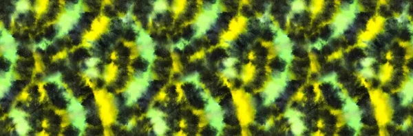 Seamless Watercolor Black Tie Dye. Repeated Green Tie Dye Ink Texture. Seamless Textured Dark Fashion Background. Repeated Green Beautiful Bright Tie Dye Banner Backdrop.