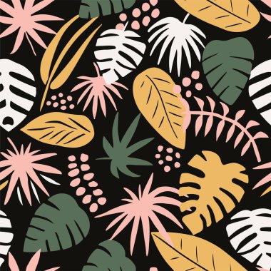 Orange Seamless Elegant Beauty Surface Texture. Hippie Repeated Color Flora Fabrics, Seamless Art. Blue Endless Summer Natural Shape Design.