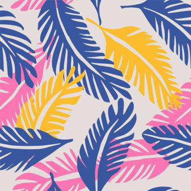 Pembe Kusursuz Dekorasyon Bloom Sanat Tasarımı. Canlı Sonsuz Renksiz Taze Şekil, Kusursuz Vektör. Koyu Kusursuz Doodle Basit Çizgi Deseni.