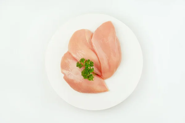 Chicken Breast Fillets Close Raw Chicken Meat Raw Fresh Chicken — Stock Photo, Image