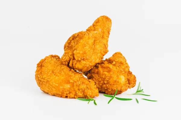 Chicken Strips Or Nuggets Being Deep-fried In A Cast-iron Frying Pan Stock  Photo, Picture and Royalty Free Image. Image 34218325.