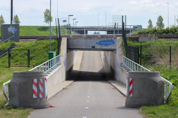 Zuidplaspolder的Vijfde Tochweg隧道 那里将出现新的村庄 — 图库照片
